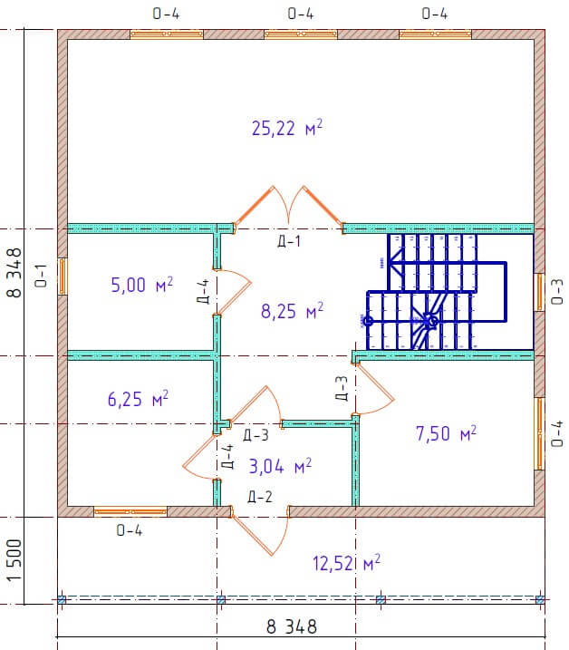 дом из сип панелей 2 этажа Нарьян Мар 1